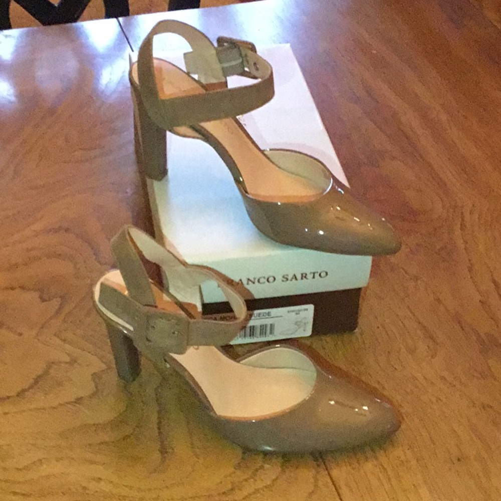 Franco Sarto taupe pumps, size 8